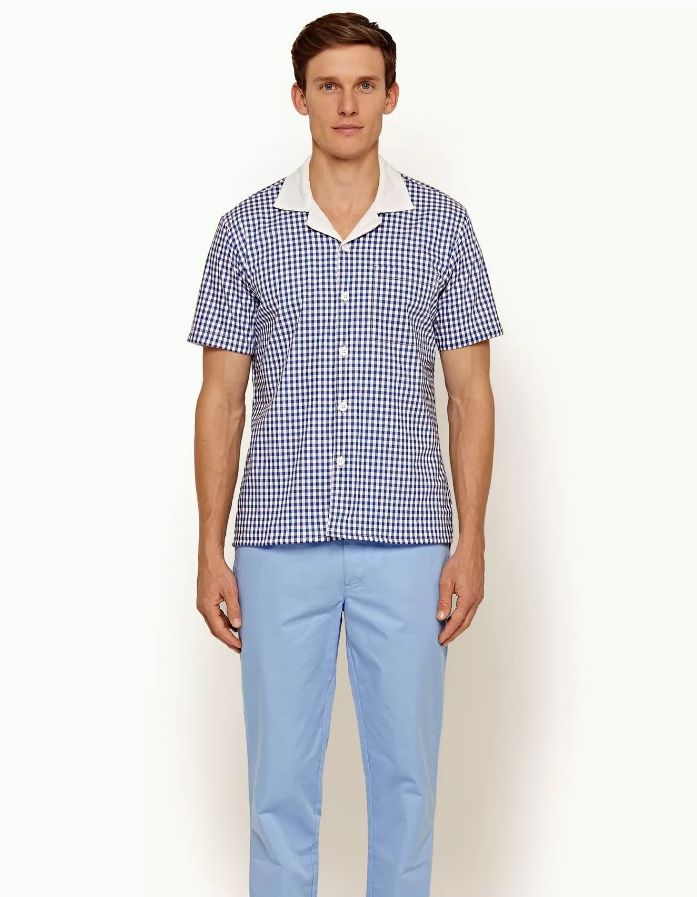 Thunderball Gingham Shirt-Orlebar Brown Cheap